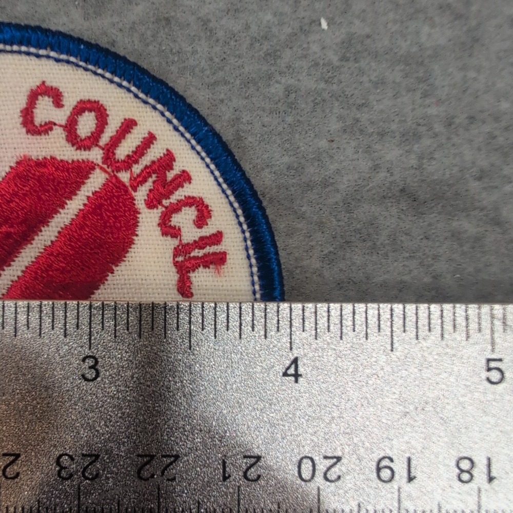 Choccolocco Council Jamboree 1976 Boy Scout Patch Embroidered USA Flag Eagle - Picture 3 of 3